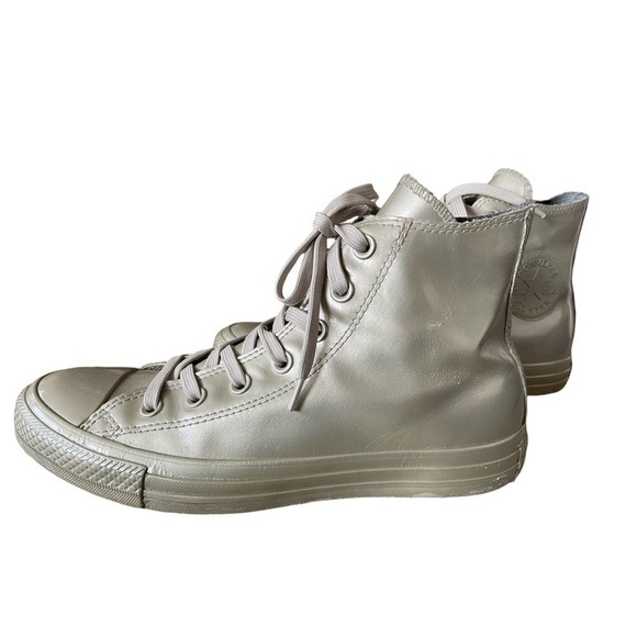 Converse Chuck Taylor All Star Metallic Rubber High Top Sneakers Size 8 - Picture 5 of 14